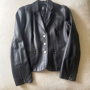 Tommy Hilfiger Black Leather Jacket